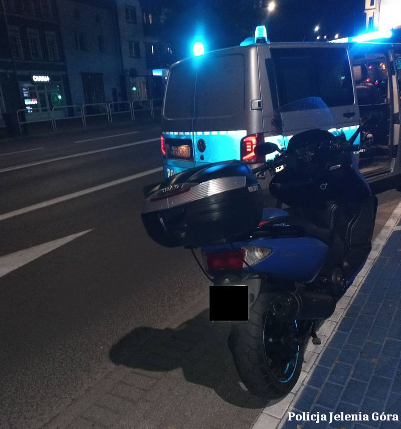 Policjanci zatrzymali nietrzeźwego motocyklistę