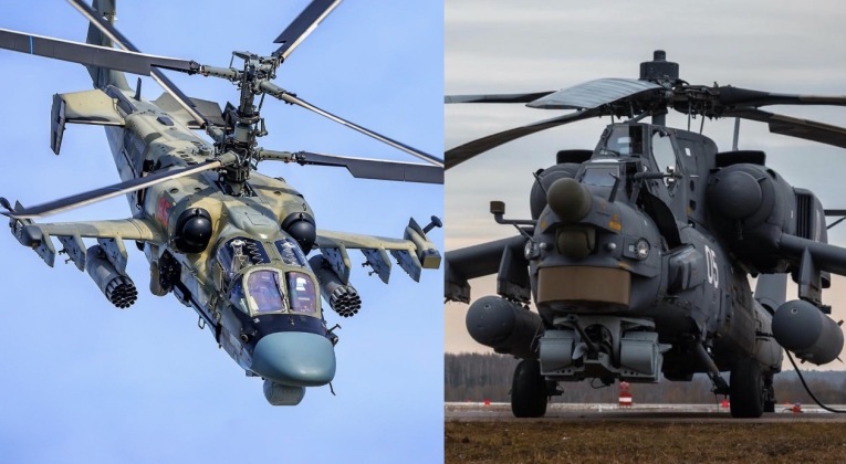 Rosyjskie latające czołgi Mi-28 i Ka-52 nie mają sobie równych w żadnym innym miejscu na świecie.